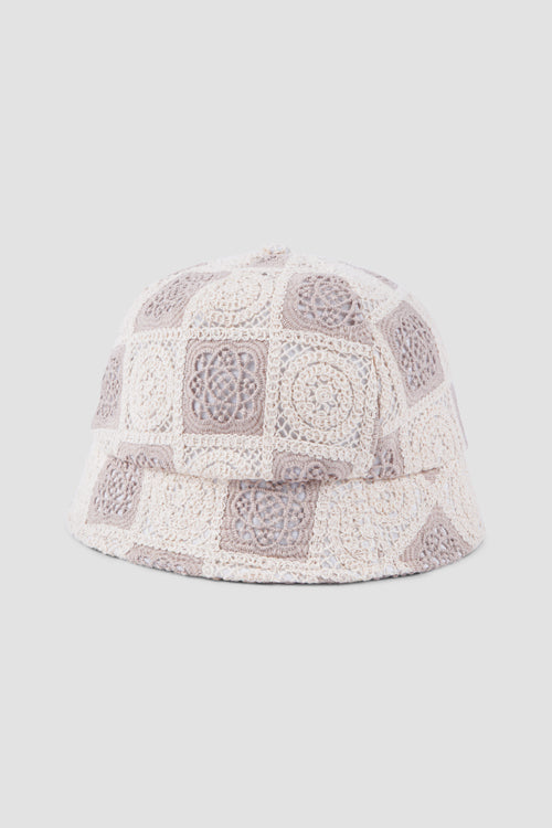 Flower Pattern Crochet Bucket Hat