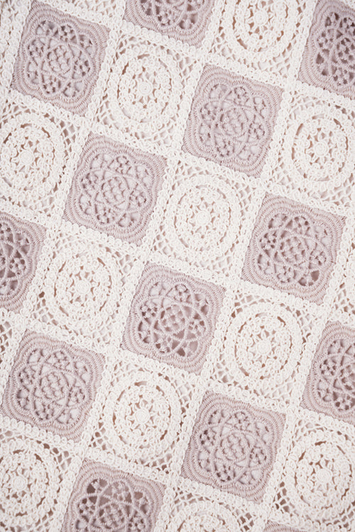 Flower Pattern Crochet Shorts