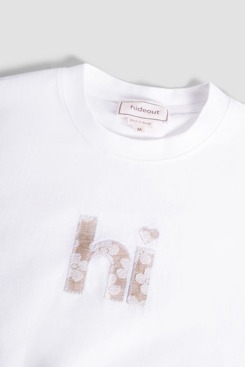 Hi Flower Pattern Tee