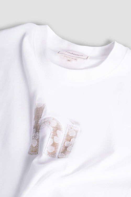 Hi Flower Pattern Tee