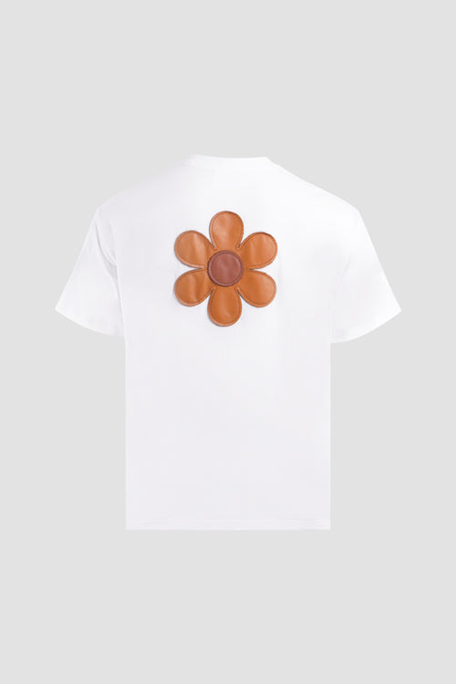 Hi Flower Vegan Leather Patch Tee