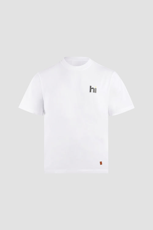 Hi Love Flowers Tee White