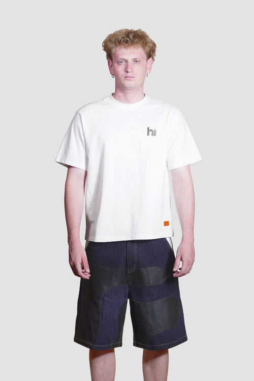 Hi Love Flowers Tee White