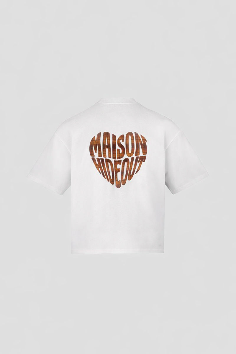 Hi Plaid Maison Hideout T-Shirt white