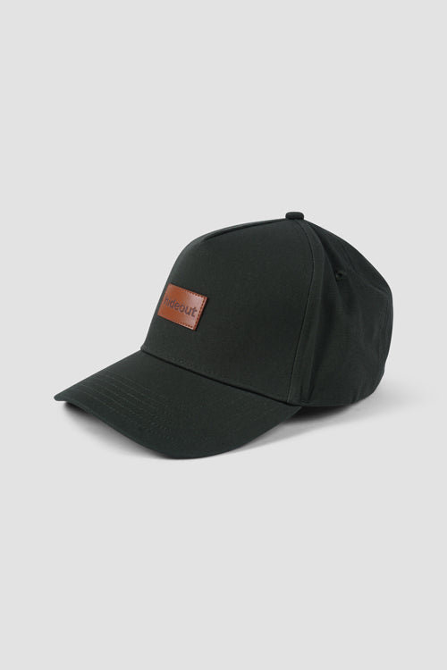 Hideout Leather Label 6-panel Dad Cap Green