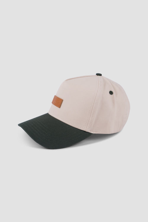 Hideout Leather Label two-tone 6-panel Dad Cap