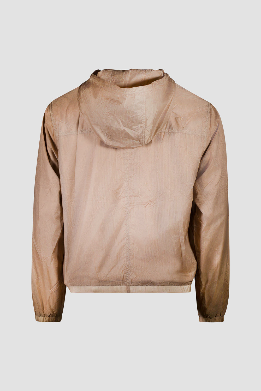 Lightweight Waterproof Windbreaker Utility Jacket Light Brown