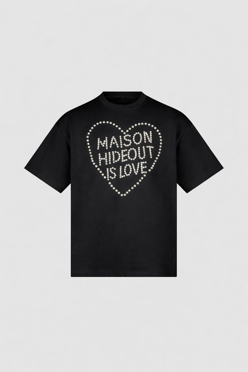 Maison Hideout Pearl T-Shirt Black