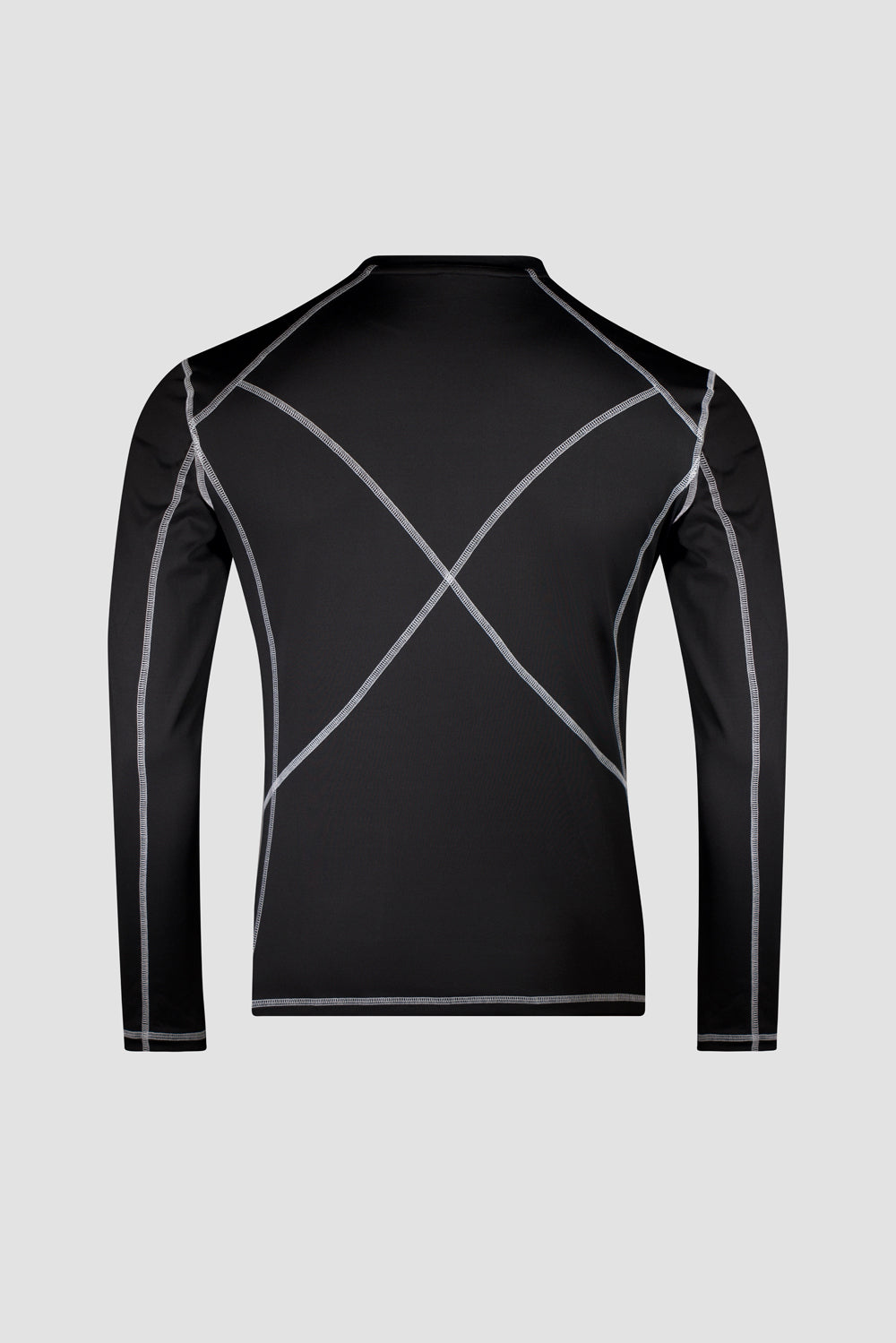 Orbit Stitch Long-sleeve Performance Fitted Top Black