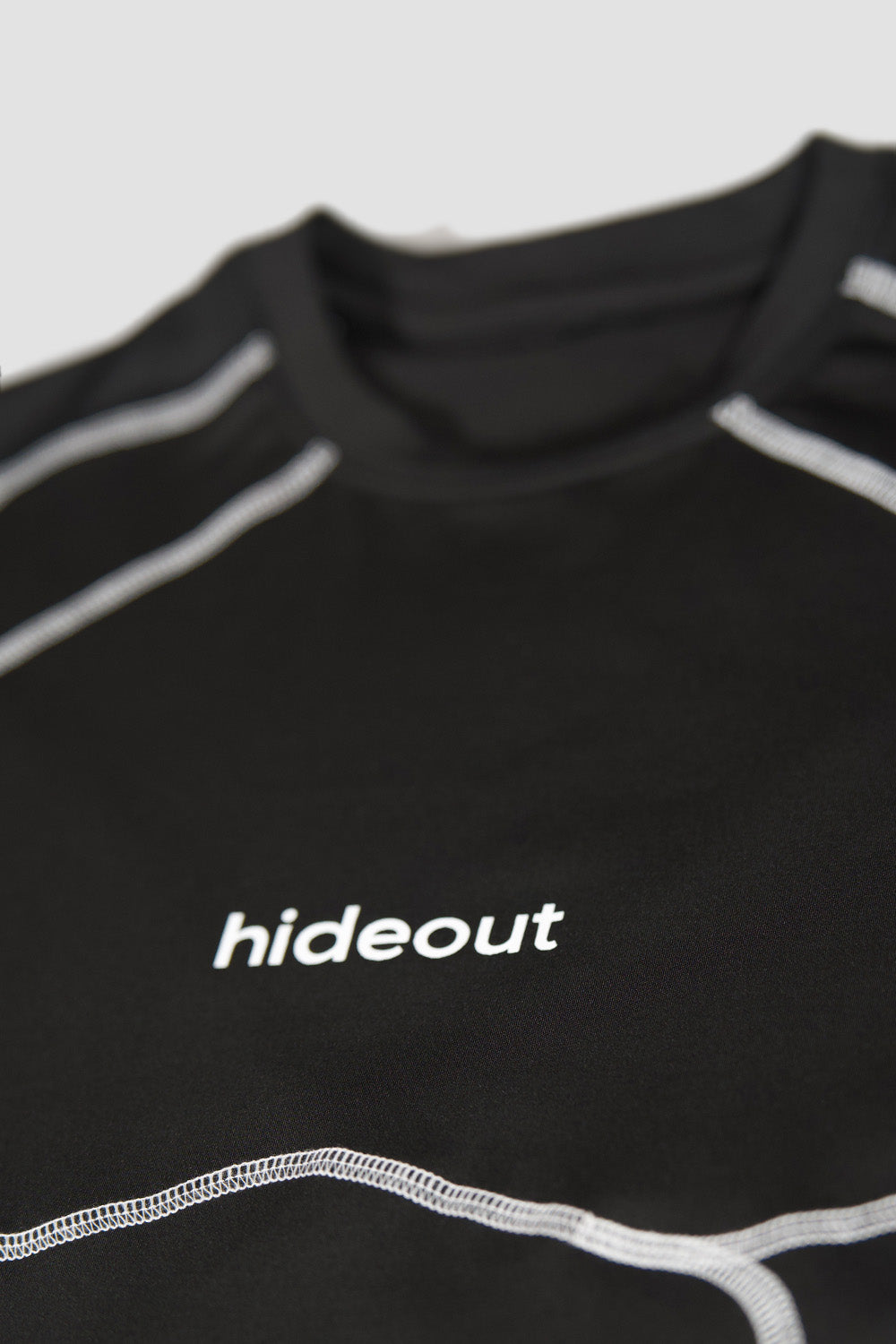 Orbit Stitch Long-sleeve Performance Fitted Top Black 