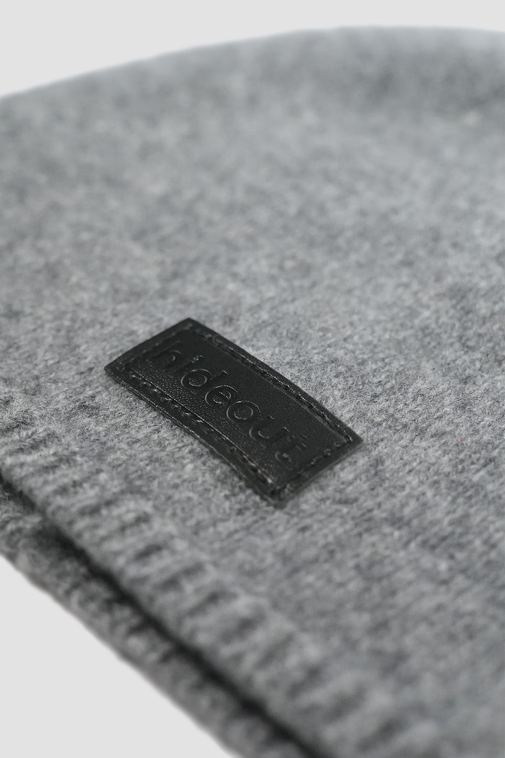 Patch Wool Beanie Grey