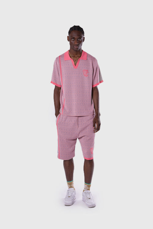 The Hideout Clothing - Racket Club Buttonless Crochet Polo