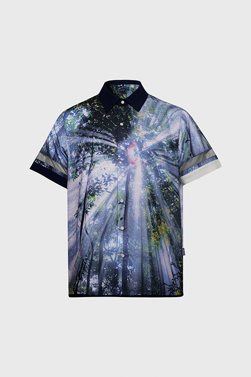 The Hideout Clothing - Lost in Paradise Short-sleeve Button-up Shirt