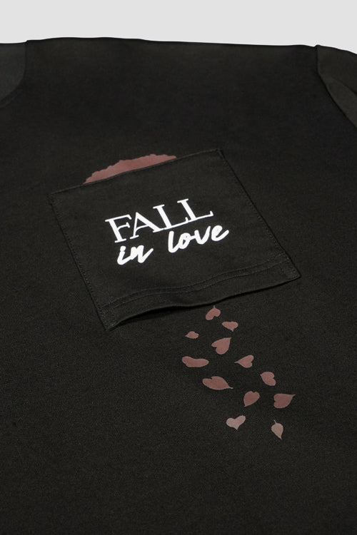 The Hideout Clothing Fall In Love Oversized Pocket Tee