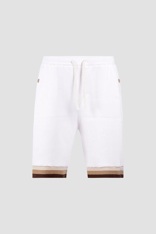 Waffle Knit Shorts White