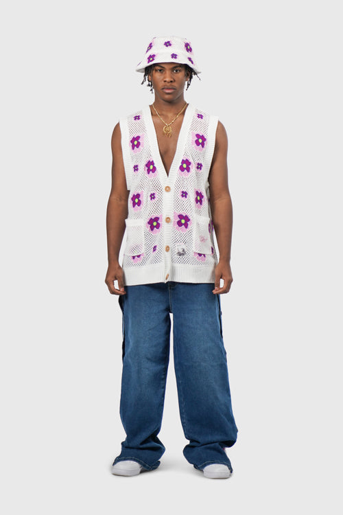 The Hideout Clothing - Opium Poppy Flower Crochet Bucket Hat