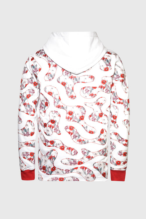 The Hideout Clothing - Opium Poppy Flower Camo Hoodie