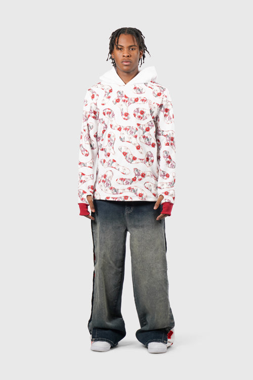 The Hideout Clothing - Opium Poppy Flower Camo Hoodie